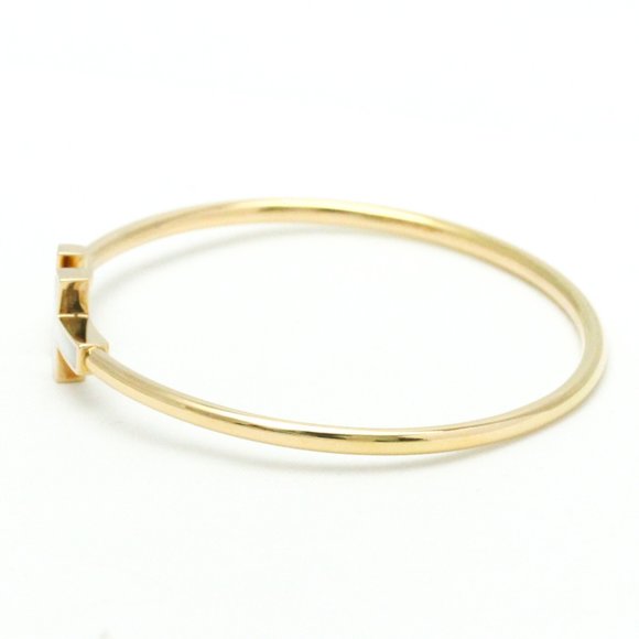 TIFFANY T-wire Bracelet Pink Gold [18K] Shell Bangle Pink Gold - Picture 2 of 10